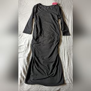 NWT Ingrid & Isabel Maternity Black Bodycon Dress Size M